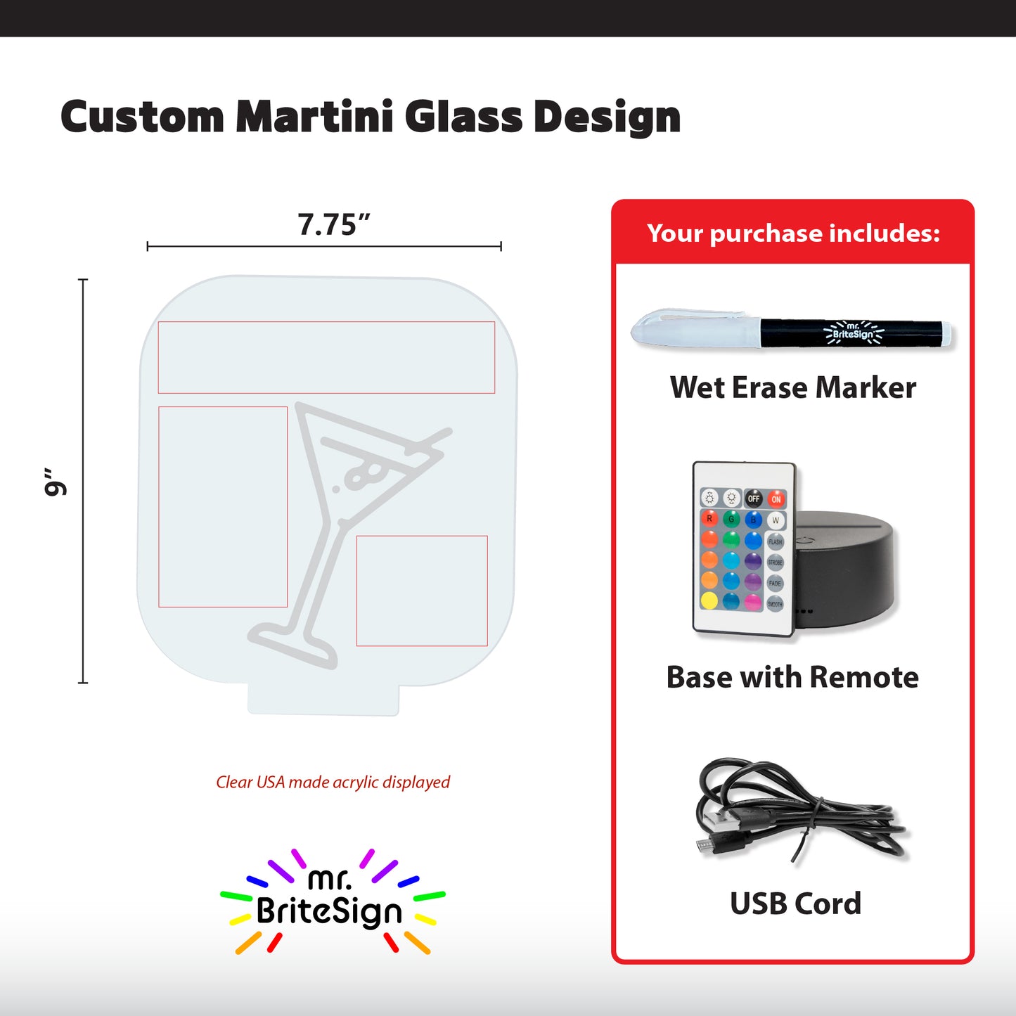 mr.BriteSign Martini