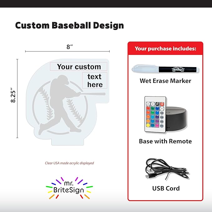 mr.BriteSign Baseball #3 - Batter