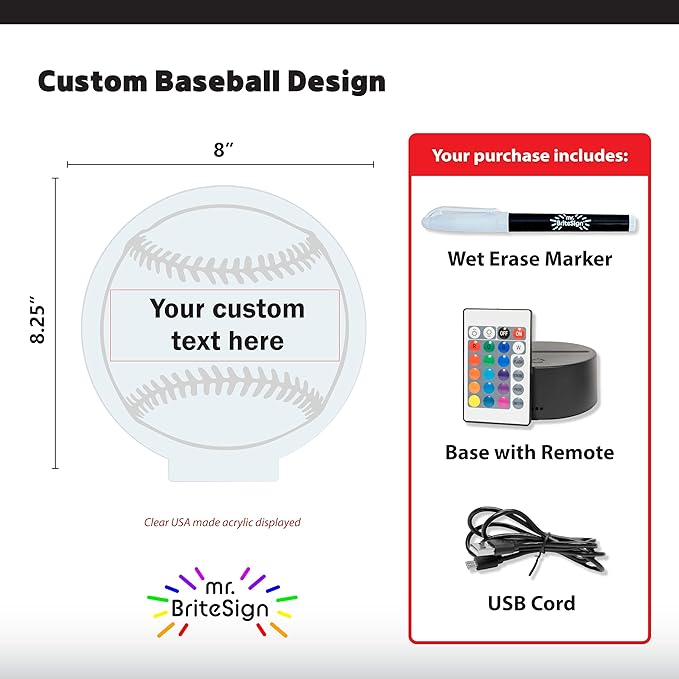 mr.BriteSign Baseball #1