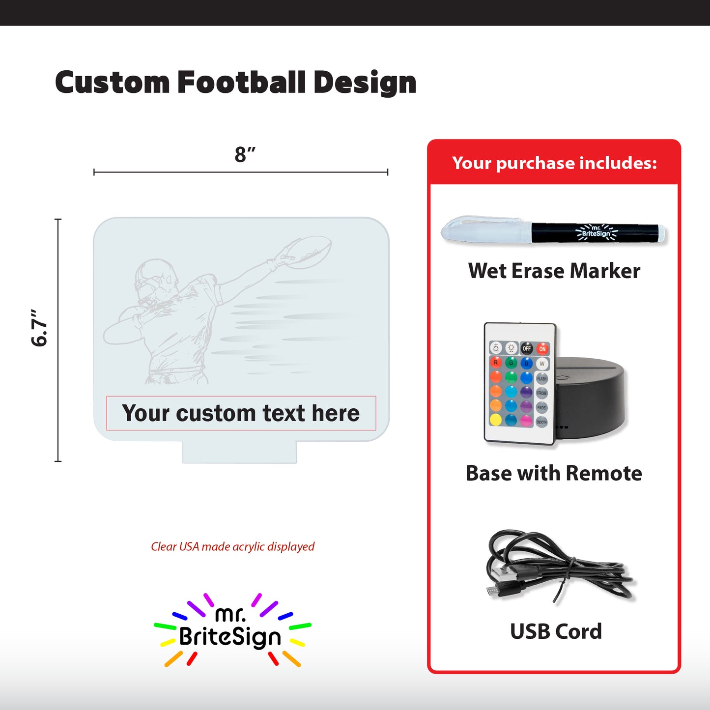 mr.BriteSign Football #4 - Dab