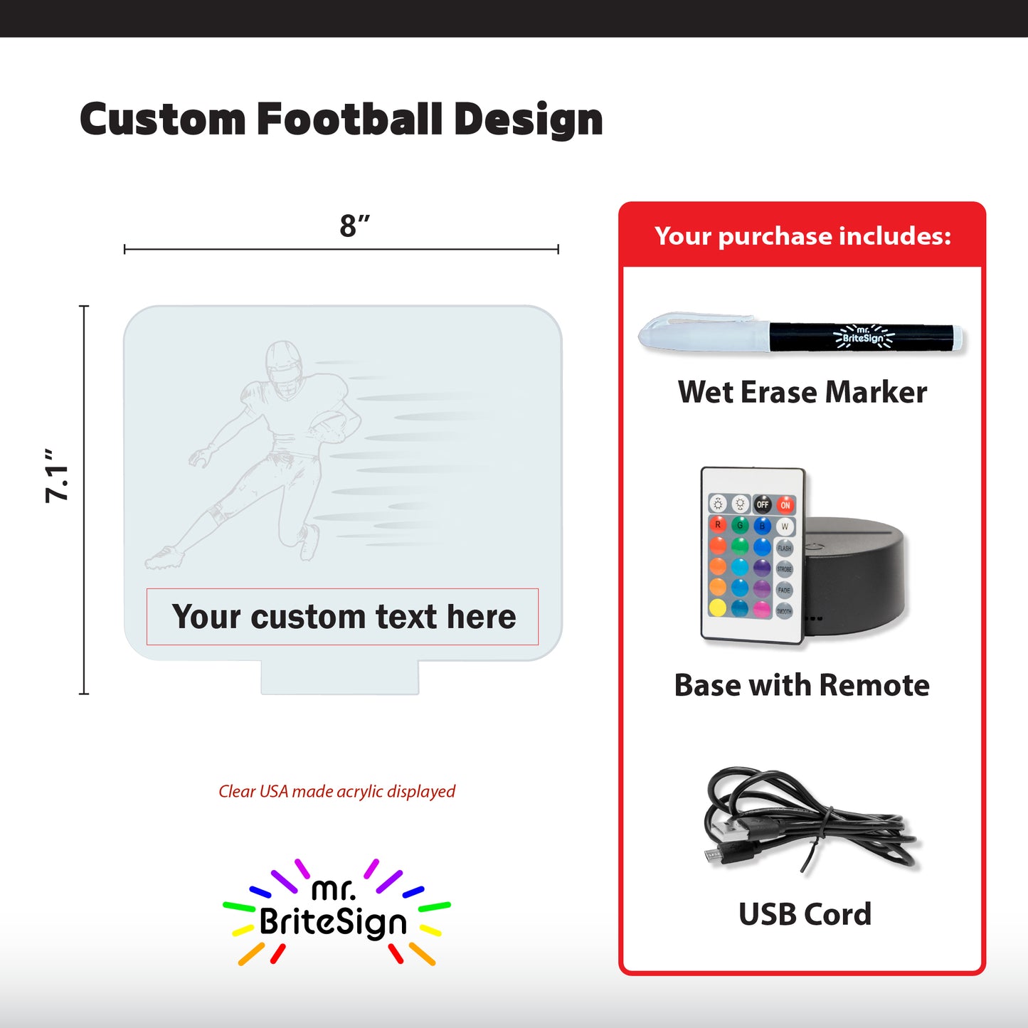 mr.BriteSign Football #7 - RB