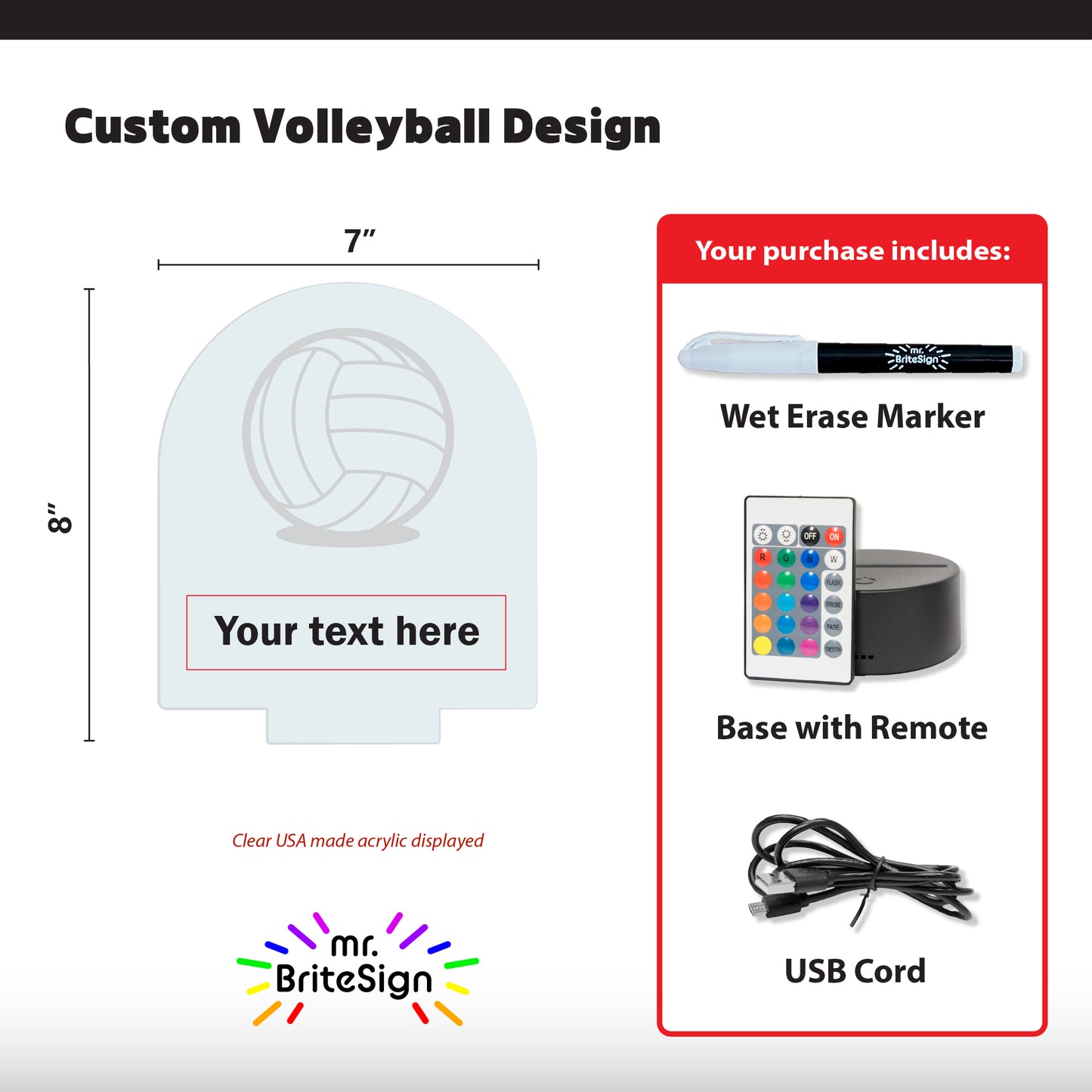 mr.BriteSign Volleyball