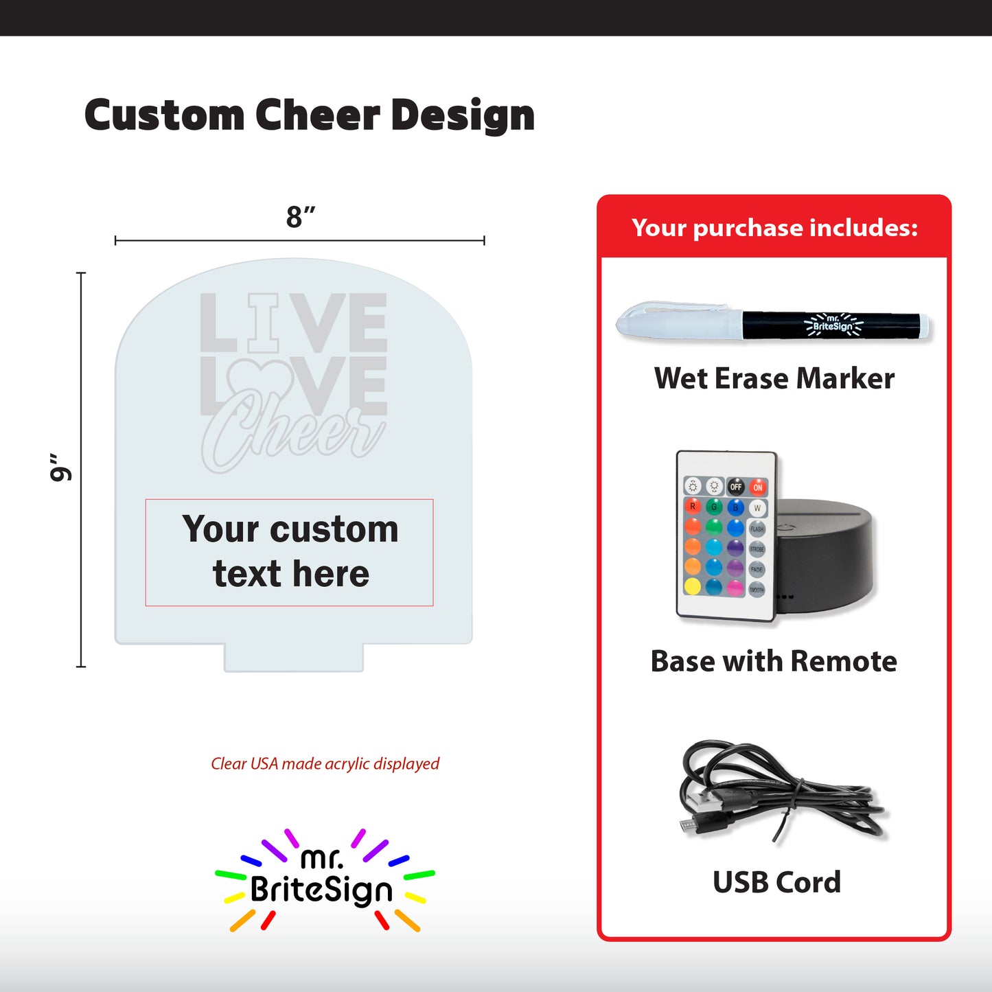 mr.BriteSign Live Love Cheer SPF PAL