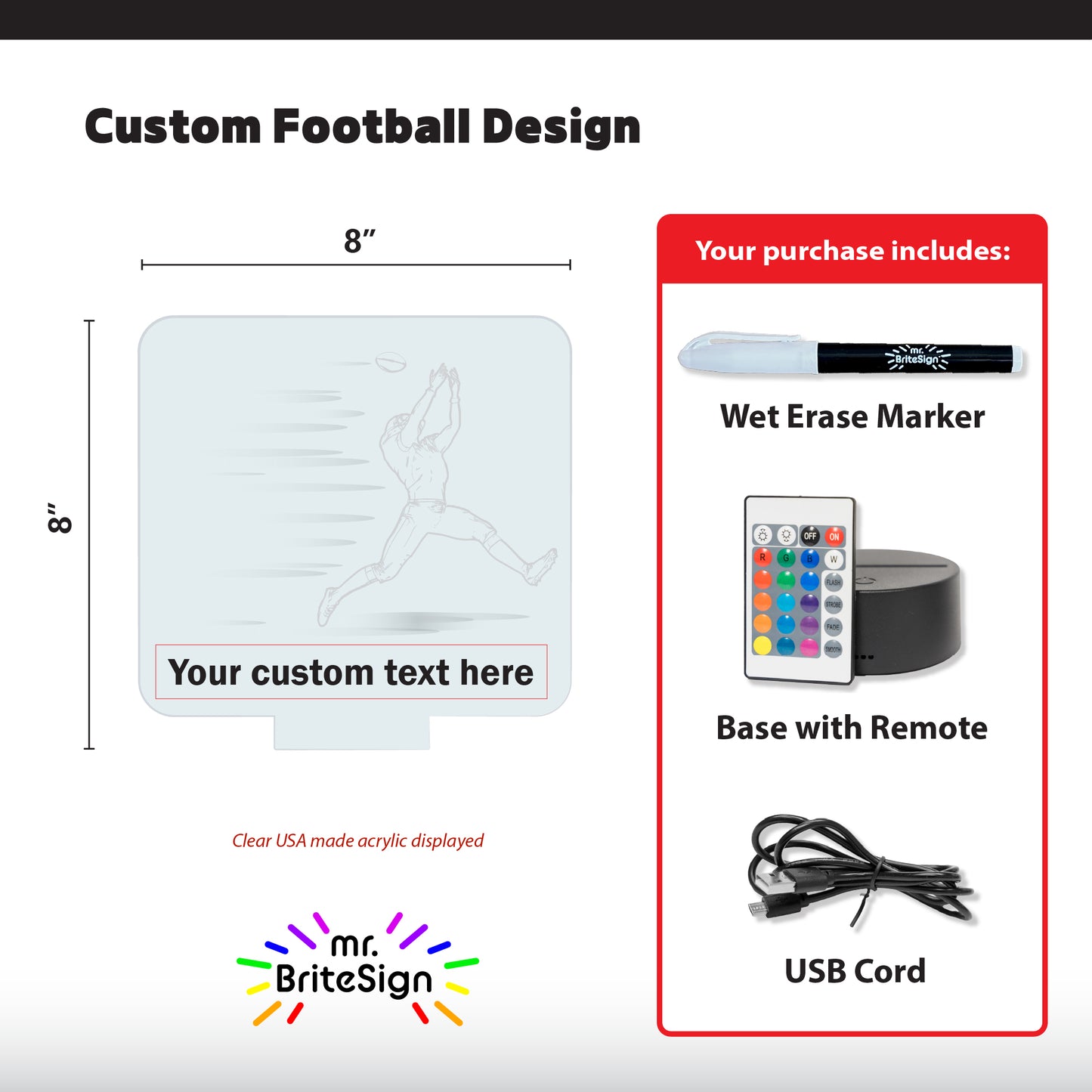 mr.BriteSign Football #8 - Receiver