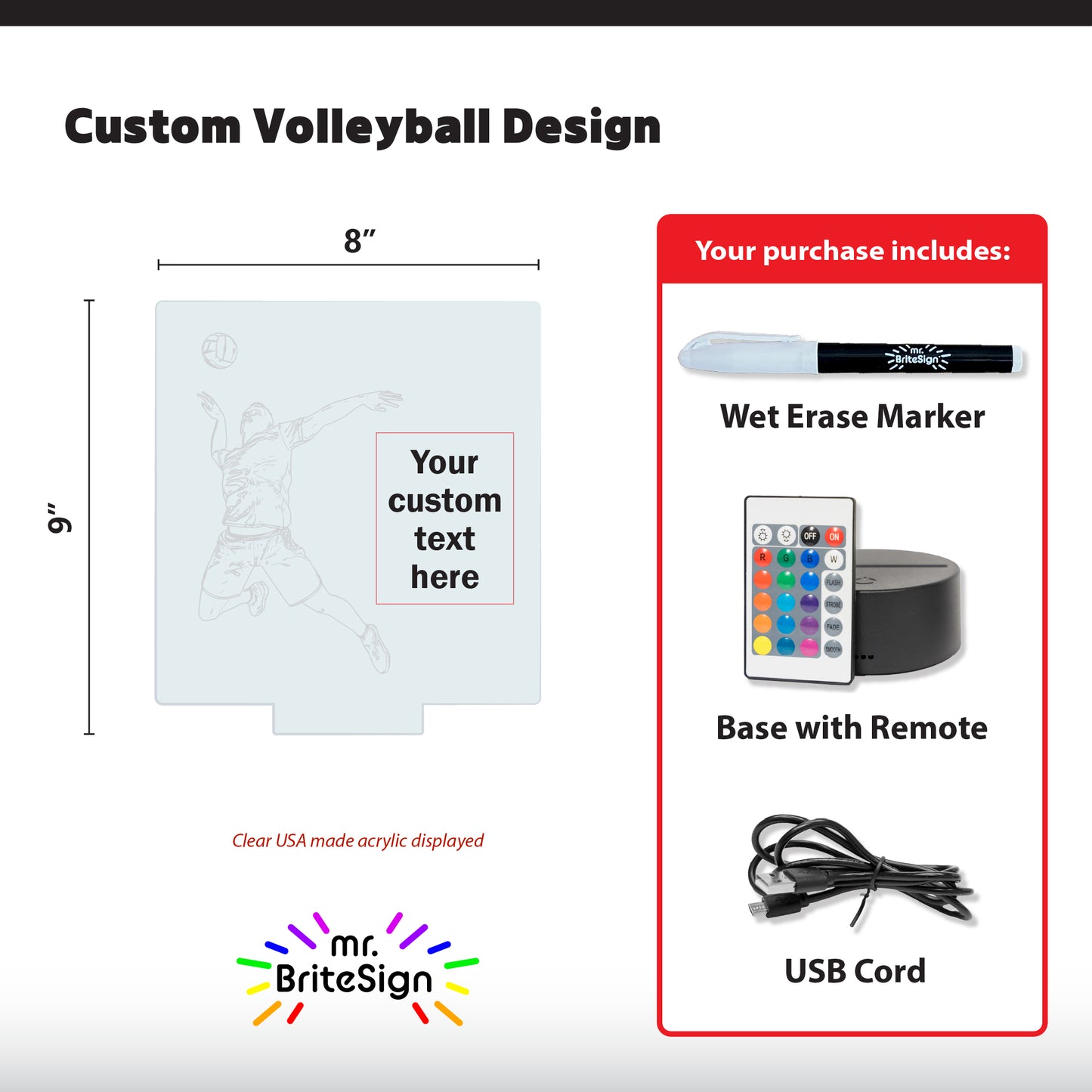 mr.BriteSign Volleyball Boys Spike