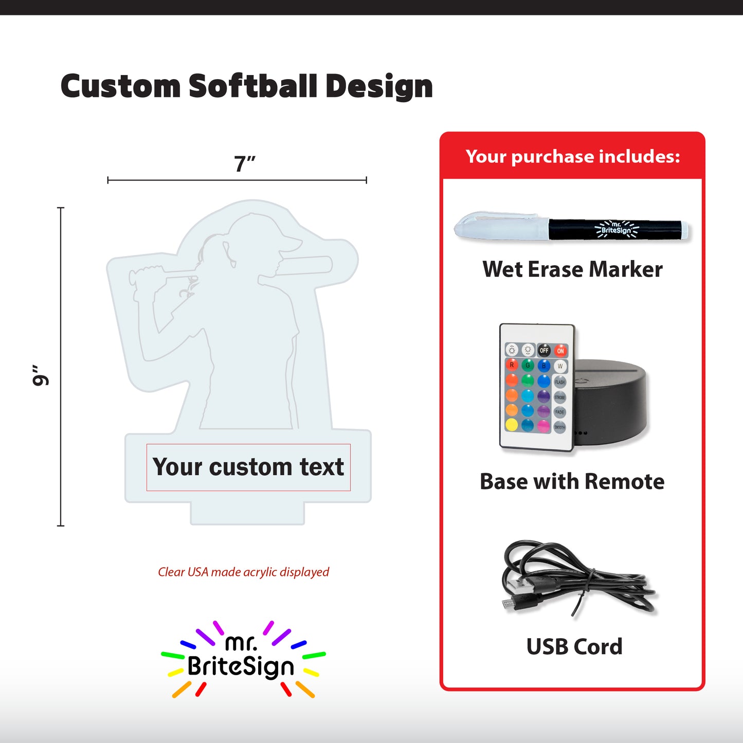 mr.BriteSign Softball Batter