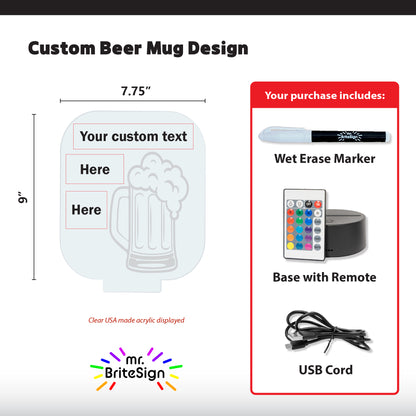 mr.BriteSign Beer Mug