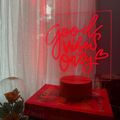 mr.BriteSign Good Vibes Only (heart)